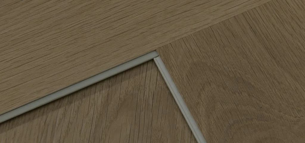 SPC flooring click-lock joint detail